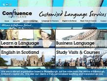 Tablet Screenshot of confluencescotland.co.uk